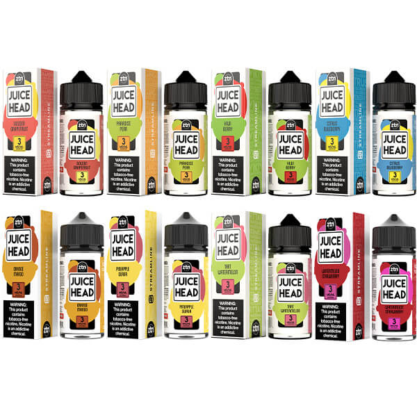 Juice Head Series E-Liquid 100mL - Freebase