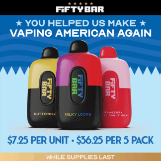 Fifty Bar Disposable 6500 Puffs 18mL 50mg - MOQ 5