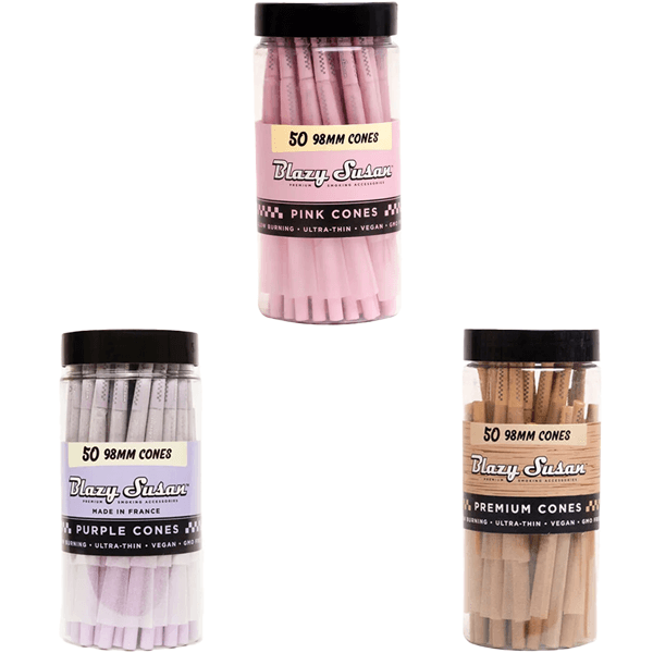 Blazy Susan Cones 98mm - 50-Cone Jar