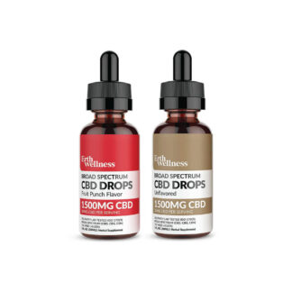 ERTH CBD Broad Spectrum Tincture CBD plus CBG plus CBN Drops - THC Free- 3.7mL