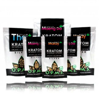 OPMS Kratom Silver Capsules Bag