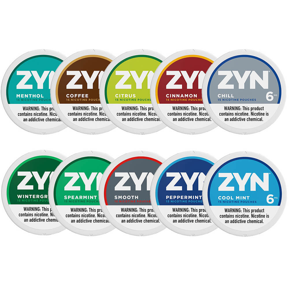 ZYN Nicotine Pouches - 15ct Can- 5-Can Pack