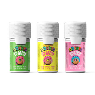 Donuts Gold Extracts Liquid Kratom Shots 250mg 30mL Bottle - 12pc Display