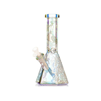 MKGlass MK201 Peacock Beaker 12 in Water Pipe