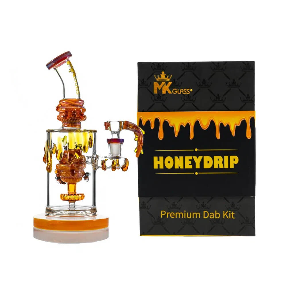 MKGlass MK109 Honeydrip Bee Rig 9 in Water Pipe