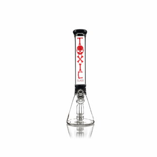 MKGlass TX13 Toxic Skull Beaker 15 in Water Pipe