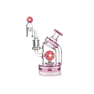 MKGlass TX32 Toxic Donut Recycler Rig 6 in Water Pipe