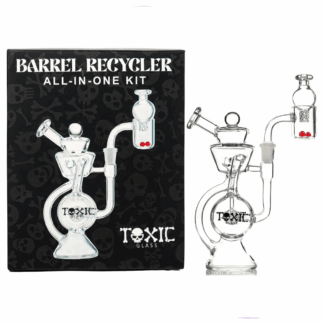 MKGlass TX99 Toxic Barrel Recycler Glass Water Pipe