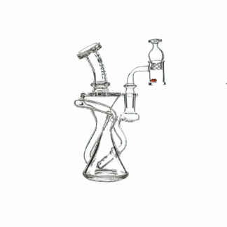 MKGlass TX60 Toxic Double Cyclone Recycler 7 in Water Pipe