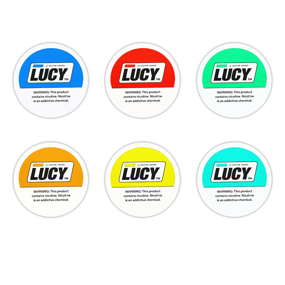 Lucy Nicotine Pouches - 15ct Can- 5-Can Pack