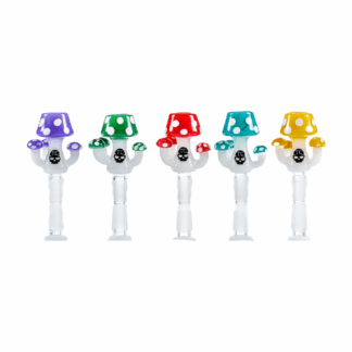 MKGlass TXBL7 Toxic Mushroom Bowl 14mm - 5-pack