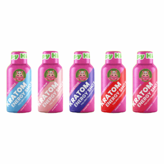 Happy Hippo Kratom Energy Liquid Shots 50mg 59mL Bottle - 12pc Display