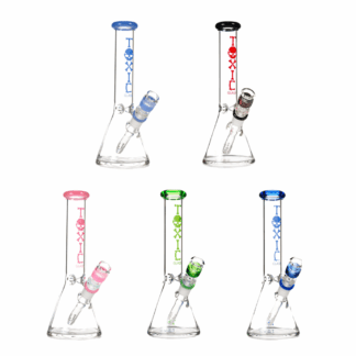 MKGlass TX75 Toxic Beaker Water Pipe 10 in