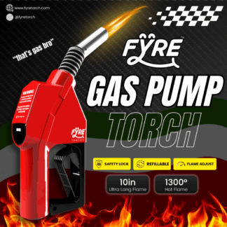 Smyle Labs Fyre Gas Pump Shaped Torch Refillable and Adjustable Flame