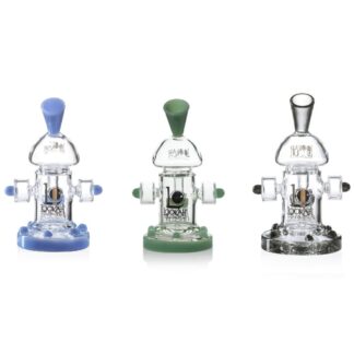 Lookah - Rig 8” Mini Recycler Percolator Steampunk Water Pipe - WPC1002