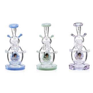 Lookah - Rig 9 in Recycler Percolator Cosmic Alien Water Pipe - WPC1003