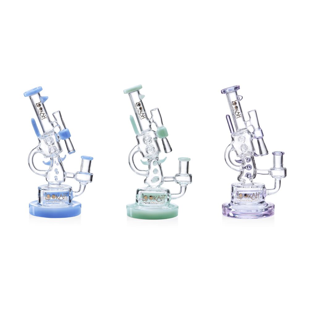Lookah - Rig 10 in Cool Recycler Klein Handgun Water Pipe - WPC1007