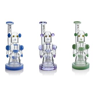 Lookah - Dab Rig 12 in Recycler Robotic Glass Water Pipe - WPC2020