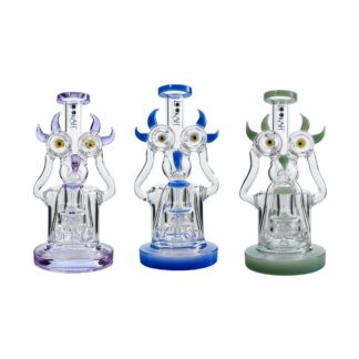 Lookah - Dab Rig 8 in Recycler Double Inline Percolator Bird Water Pipe - WPC2021