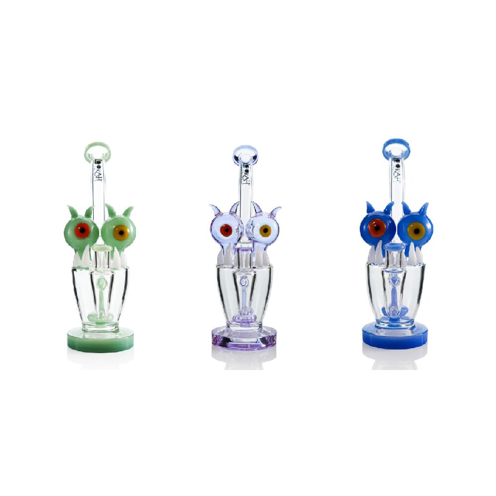 Lookah - Rig 10 in Cool Percolator Alien Eyestalk Water Pipe - WPC2025