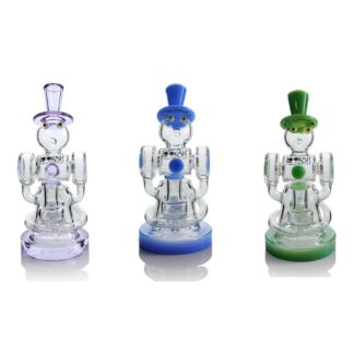 Lookah - Dab Rig 9 in Recycler Gentleman Robot Water Pipe - WPC2028