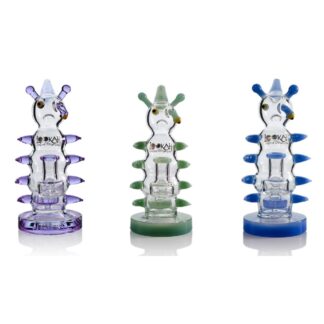 Lookah - Dab Rig 8” Mini Cool Grumpy Caterpillar Water Pipe - WPC2030