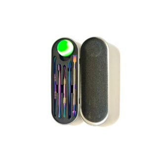 Non branded - Dab Tool DB54 Titanium Rainbow Dabber Kit with Silicone Dish