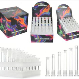 Glass Downstem - DSPLY 36pc- Downstem 5.5 in- 3 in - SAS