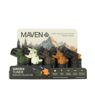 Maven - DSPLY 20pc- Lighter Tuner Sequoia Collection Pocket Lighter