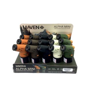Maven - DSPLY 20pc- Lighter Alpha Mini Sequoia Collection Pocket Lighter