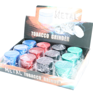 Non branded (DISPLY 12pc)(Grinder)(Metal) GR11 1.5" 4-Part