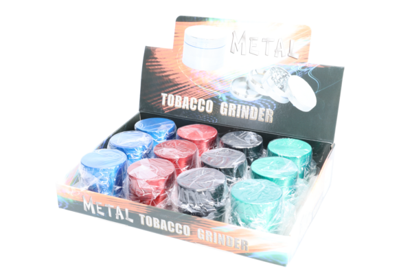Non branded (DISPLY 12pc)(Grinder)(Metal) GR11 1.5" 4-Part