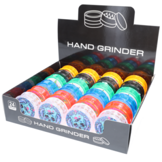 Non branded (DISPLY 24pc)(Grinder)(Plastic) GR14 2.5" 63mm