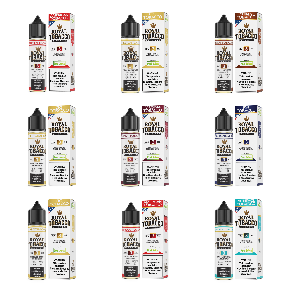 Pod Juice x Royal Tobacco Extracts (LIQ FB)(60mL)