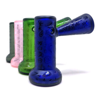 Dogg Lbs (Hand Pipe) DLHP0026-0029 4.5" Frosted Hazely Bubbler