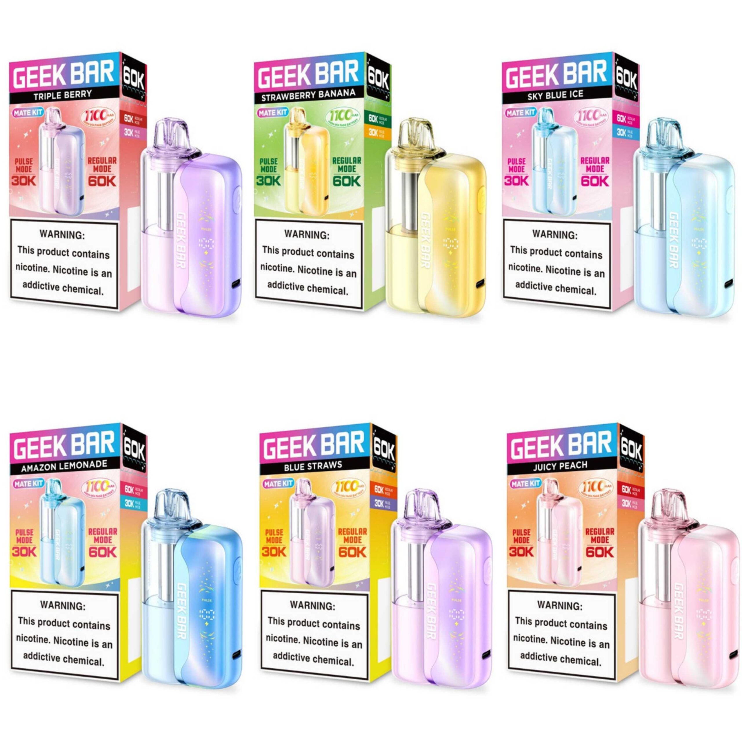 Geek Bar Mate (Dispo KIT) (60000Puff)(15mL) Dispo + Power Dock