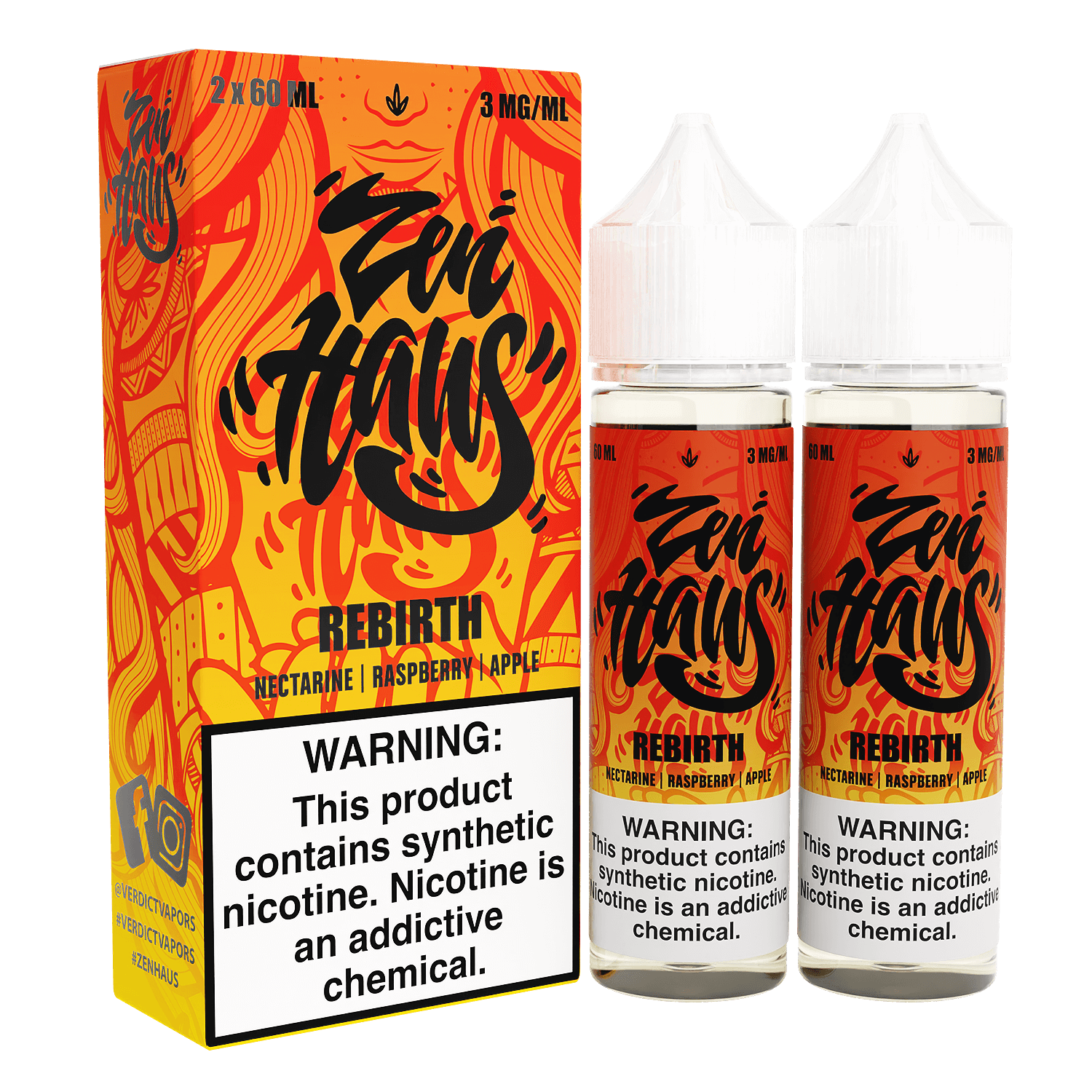 Zen Haus Series E-Liquid 120mL - Freebase - 60mL 2-Pack - Image 23