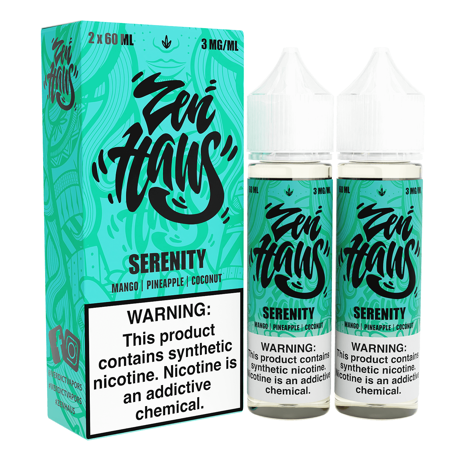 Zen Haus Series E-Liquid 120mL - Freebase - 60mL 2-Pack - Image 26