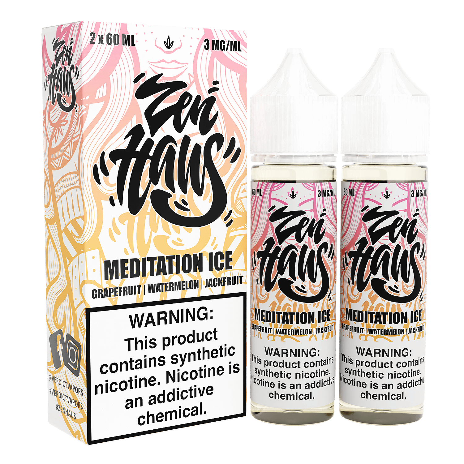Zen Haus Series E-Liquid 120mL - Freebase - 60mL 2-Pack - Image 6