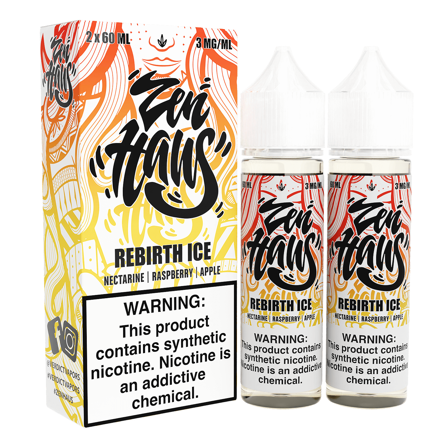 Zen Haus Series E-Liquid 120mL - Freebase - 60mL 2-Pack - Image 12
