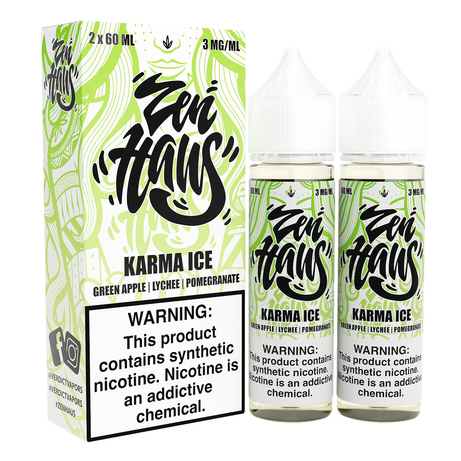 Zen Haus Series E-Liquid 120mL - Freebase - 60mL 2-Pack - Image 3