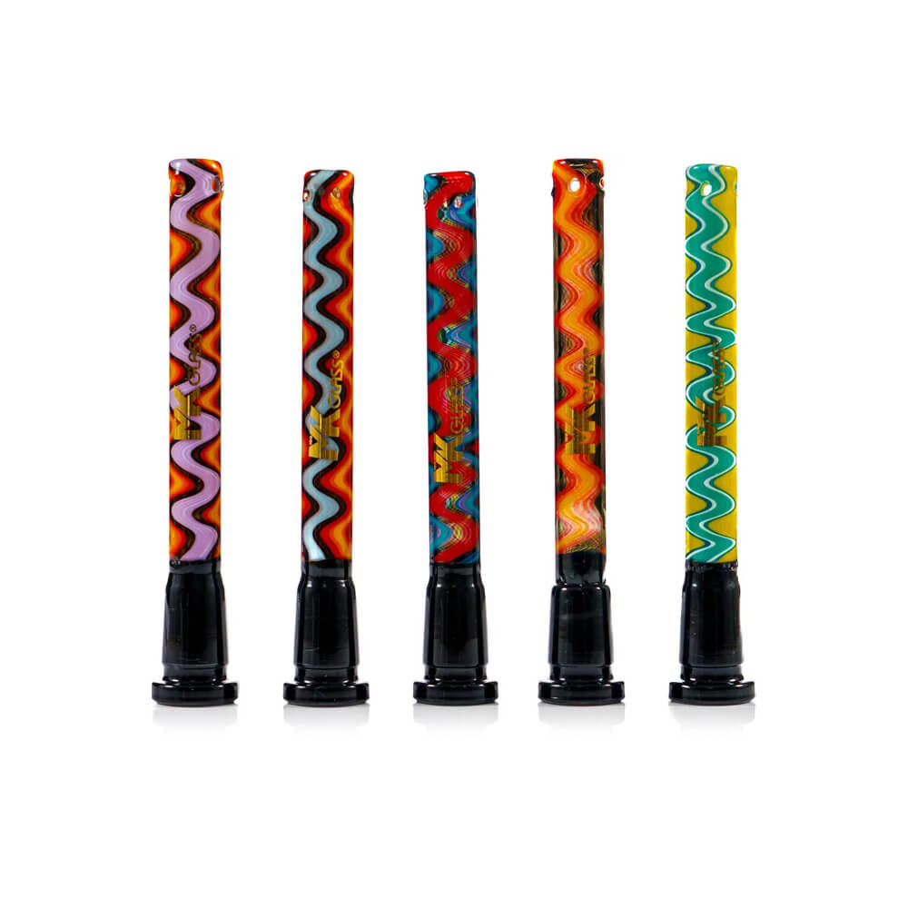 MKGlass MKDS10 Wigwag Glass Downstem - 12pc Display - Image 3