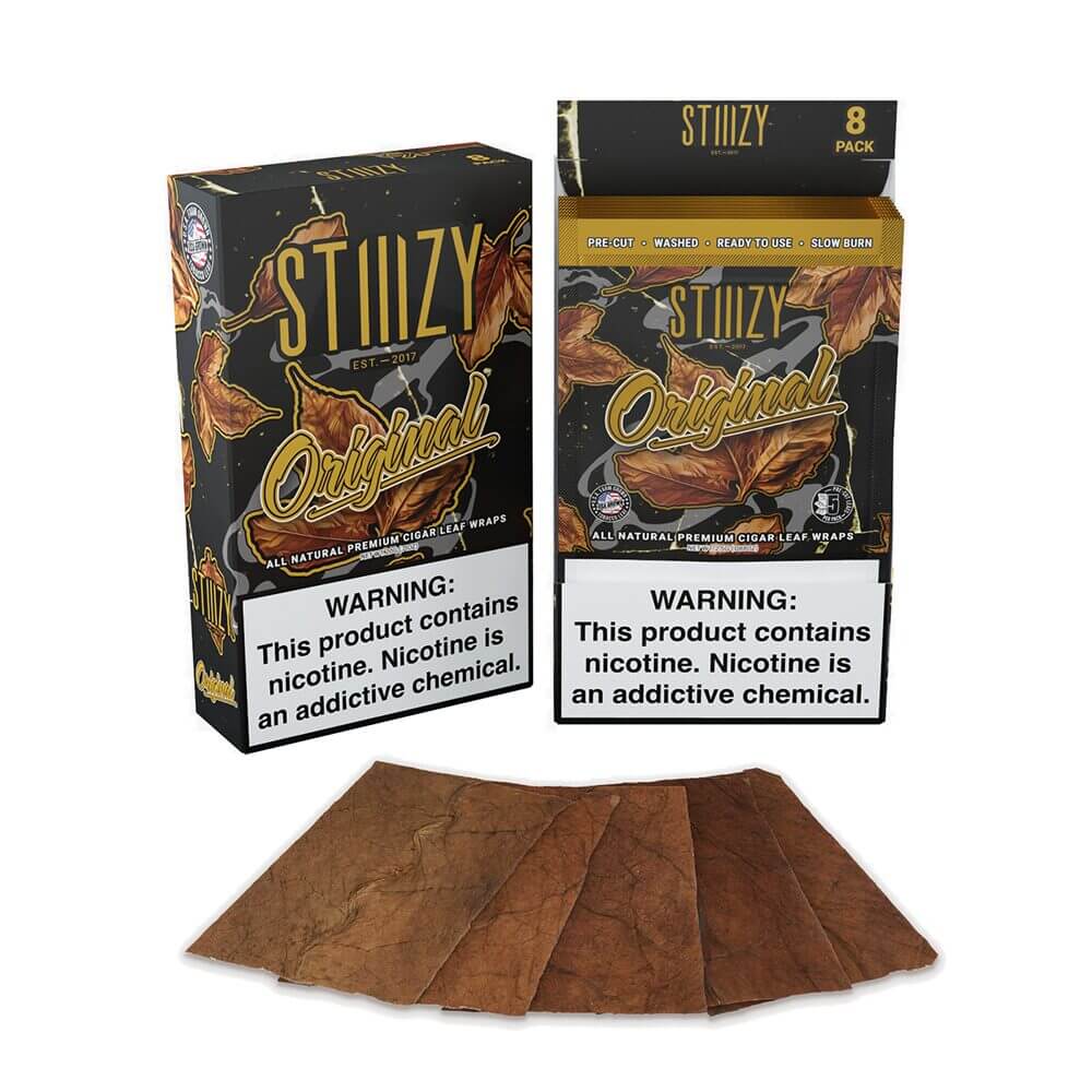STIIIZY Premium Wraps 5-Pack - 8ct Counter Display - Image 3