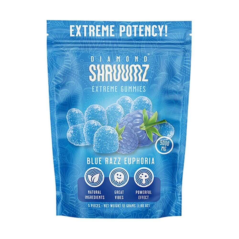 Diamond Shruumz Extreme Gummies - 5000mg 5ct Pouch - Image 3