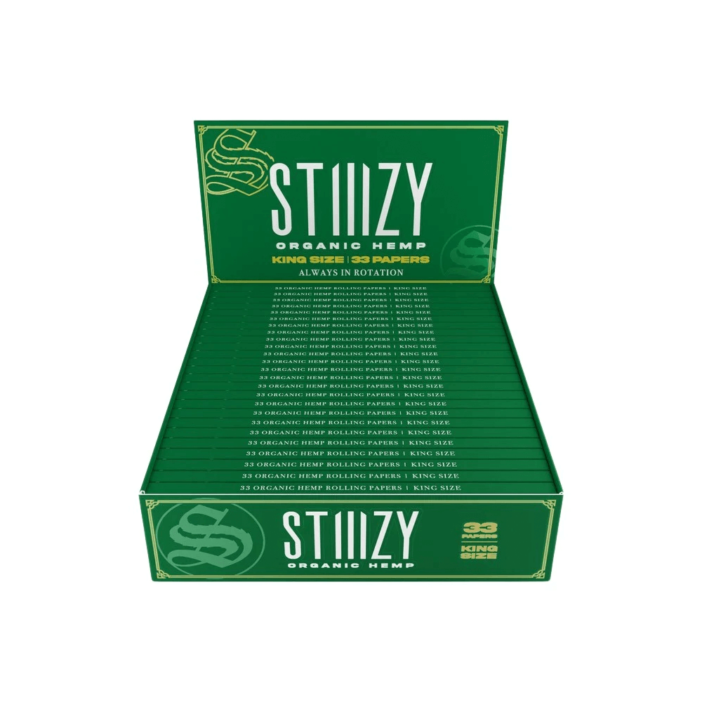 STIIIZY Premium Rolling Papers KING SIZE 33-Sheet Booklet - 24pc Display - Image 4