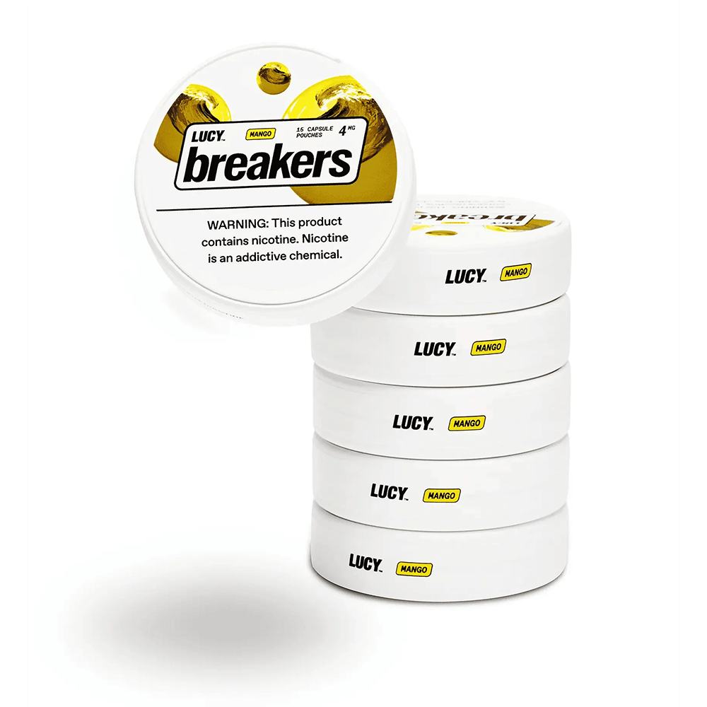 Lucy Breakers Nicotine Capsule Pouches - 15ct Can- 5-Can Pack - Image 4