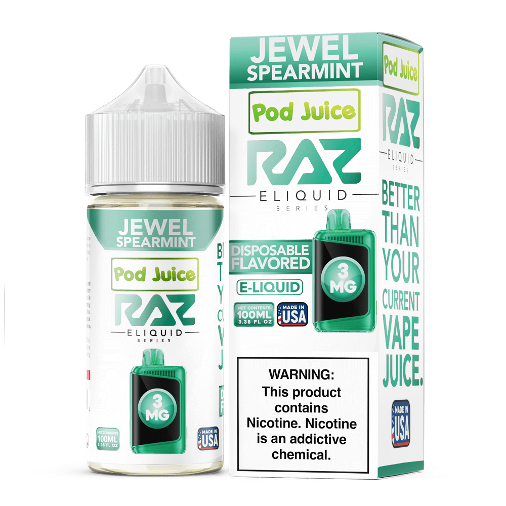 Pod Juice plus RAZ Disposables Collab E-Liquid 100mL - Freebase - MOQ 5 - Image 9