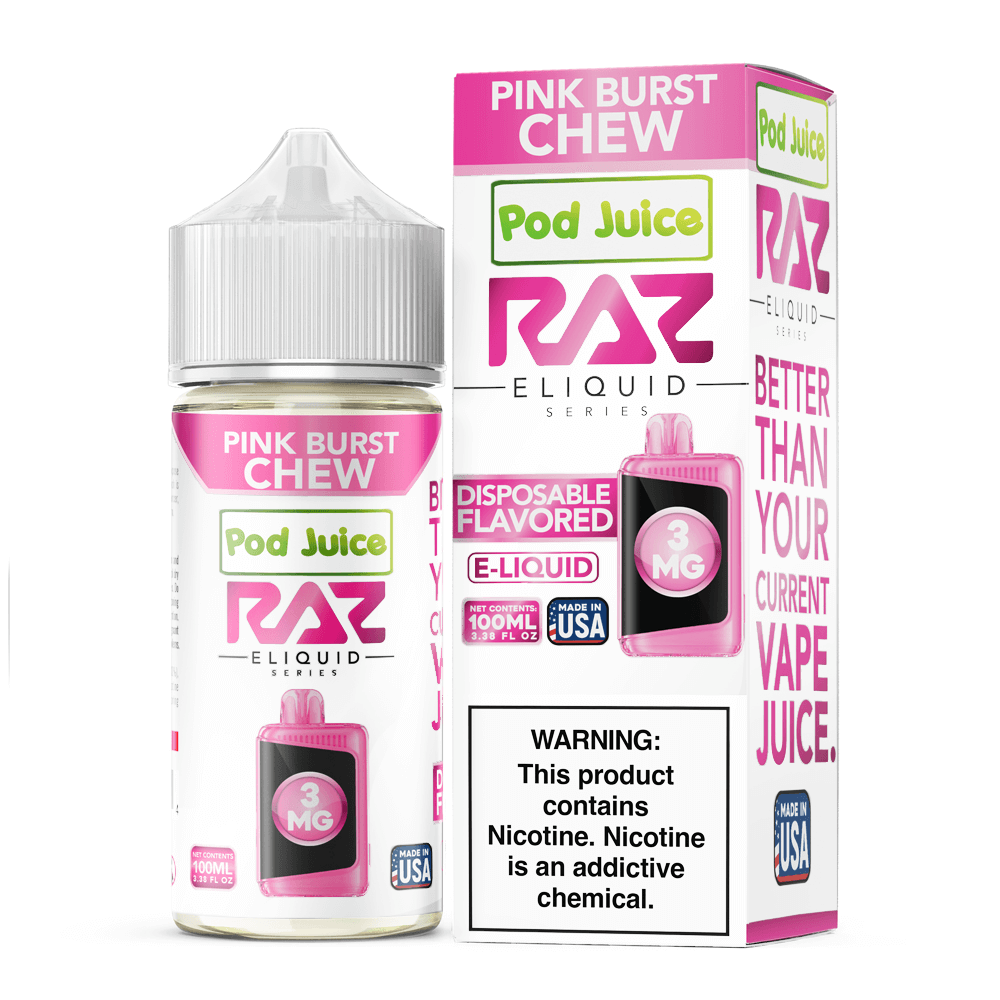 Pod Juice plus RAZ Disposables Collab E-Liquid 100mL - Freebase - MOQ 5 - Image 37