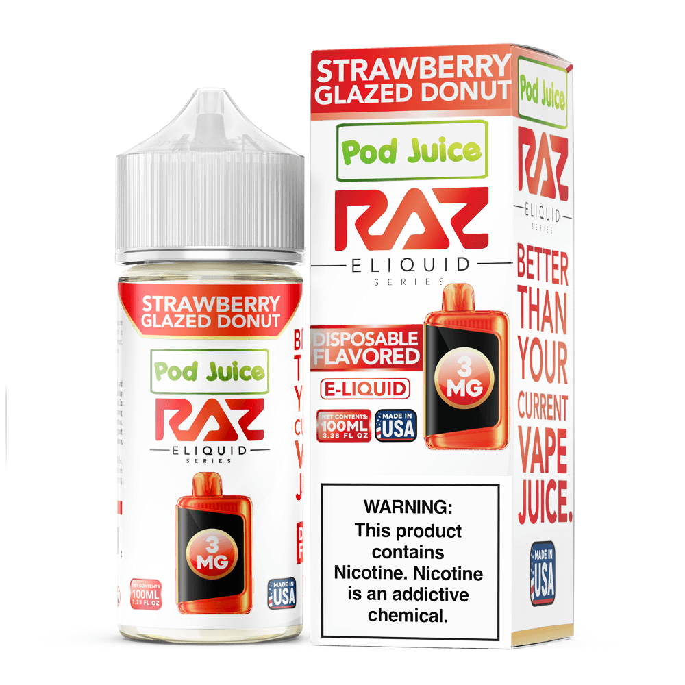 Pod Juice plus RAZ Disposables Collab E-Liquid 100mL - Freebase - MOQ 5 - Image 17