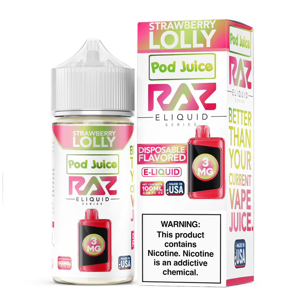 Pod Juice plus RAZ Disposables Collab E-Liquid 100mL - Freebase - MOQ 5 - Image 19